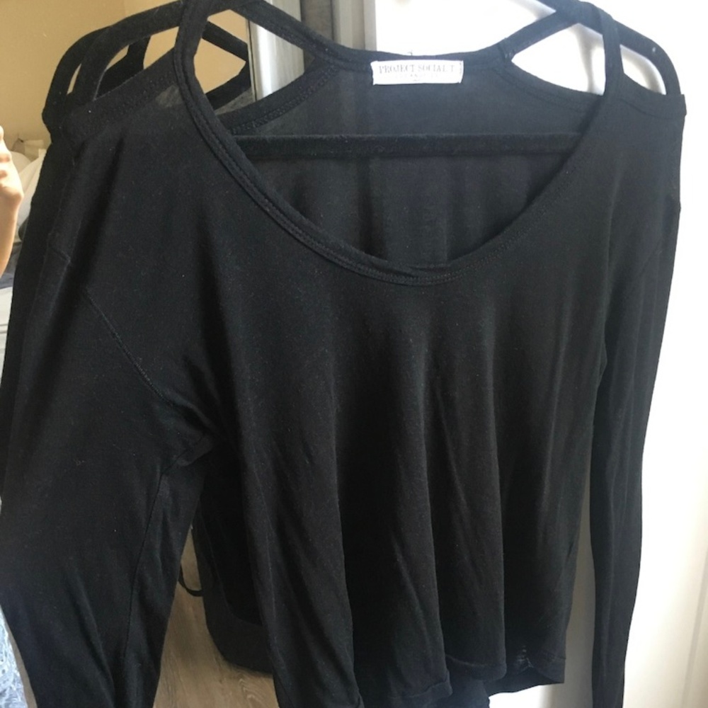 Project Social T Cold Shoulder Top